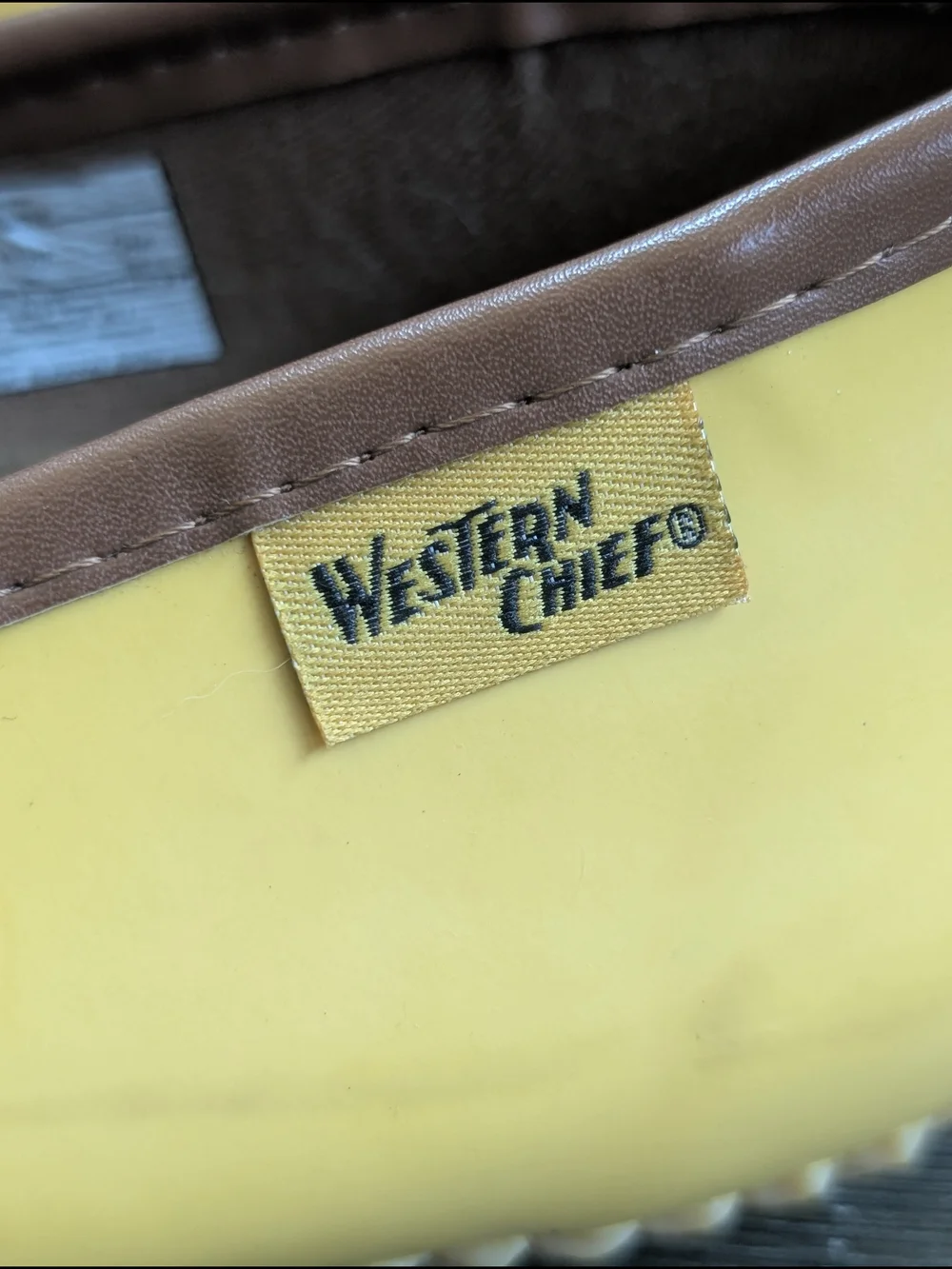 NWOT Western Chief Yellow/Brown Women's Duck-Style Rain Resistant Ballet Flats